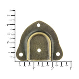Ohio Travel Bag 2 1/4" Antique Brass, Trunk Handle Cap, Steel, #L-1771-ANTB L-1771-ANTB