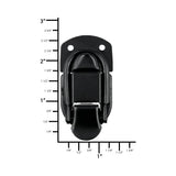 Ohio Travel Bag 2 7/16" Black, Latch Lock Drawbolt, Steel, #L-2026-BLK L-2026-BLK
