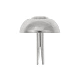 20mm Nickel, Round Handbag Bottom Stud, Steel-PK10