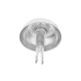 20mm Nickel, Round Handbag Bottom Stud, Steel-PK10