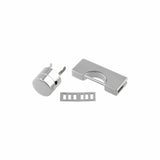 Ohio Travel Bag 22mm Nickel, Turn Lock, Zinc Alloy, #L-364-NP L-364-NP