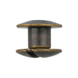 Ohio Travel Bag 3/16" Antique Brass, Chicago Screw, Solid Brass, #L-156-3-16-ANTB L-156-3-16-ANTB