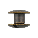 Ohio Travel Bag 3/16" Antique Brass, Chicago Screw, Solid Brass, #L-156-3-16-ANTB L-156-3-16-ANTB