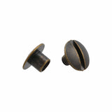 Ohio Travel Bag 3/16" Antique Brass, Chicago Screw, Solid Brass, #L-156-3-16-ANTB L-156-3-16-ANTB