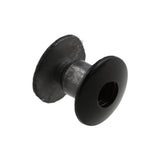 Ohio Travel Bag 3/16" Glossy Black, Open Hole Chicago Screw, Solid Brass, #L-156-3-16BLK L-156-3-16BLK