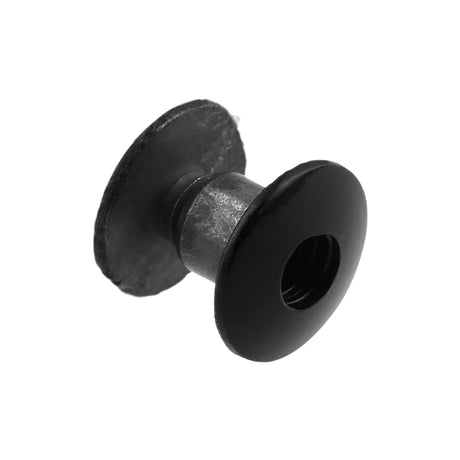 Ohio Travel Bag 3/16" Glossy Black, Open Hole Chicago Screw, Solid Brass, #L-156-3-16BLK L-156-3-16BLK