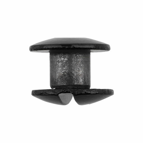 Ohio Travel Bag 3/16" Glossy Black, Open Hole Chicago Screw, Solid Brass, #L-156-3-16BLK L-156-3-16BLK