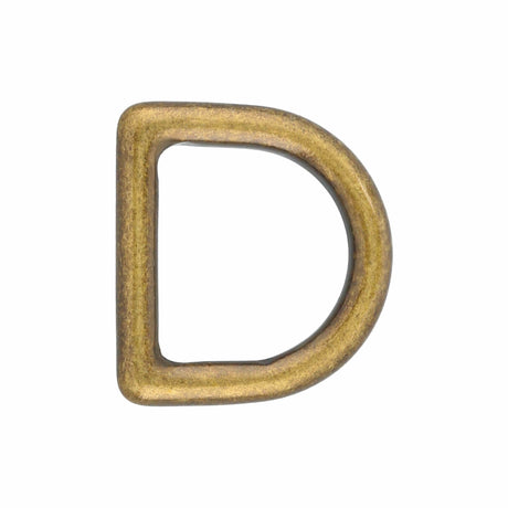 Ohio Travel Bag 3/4" Antique Brass, Cast D-Ring, Solid Brass, #P-1337-ANTB P-1337-ANTB