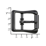 Ohio Travel Bag 3/4" Black, Locking Tongue Roller buckle, Zinc Alloy, #C-2132-BLK C-2132-BLK