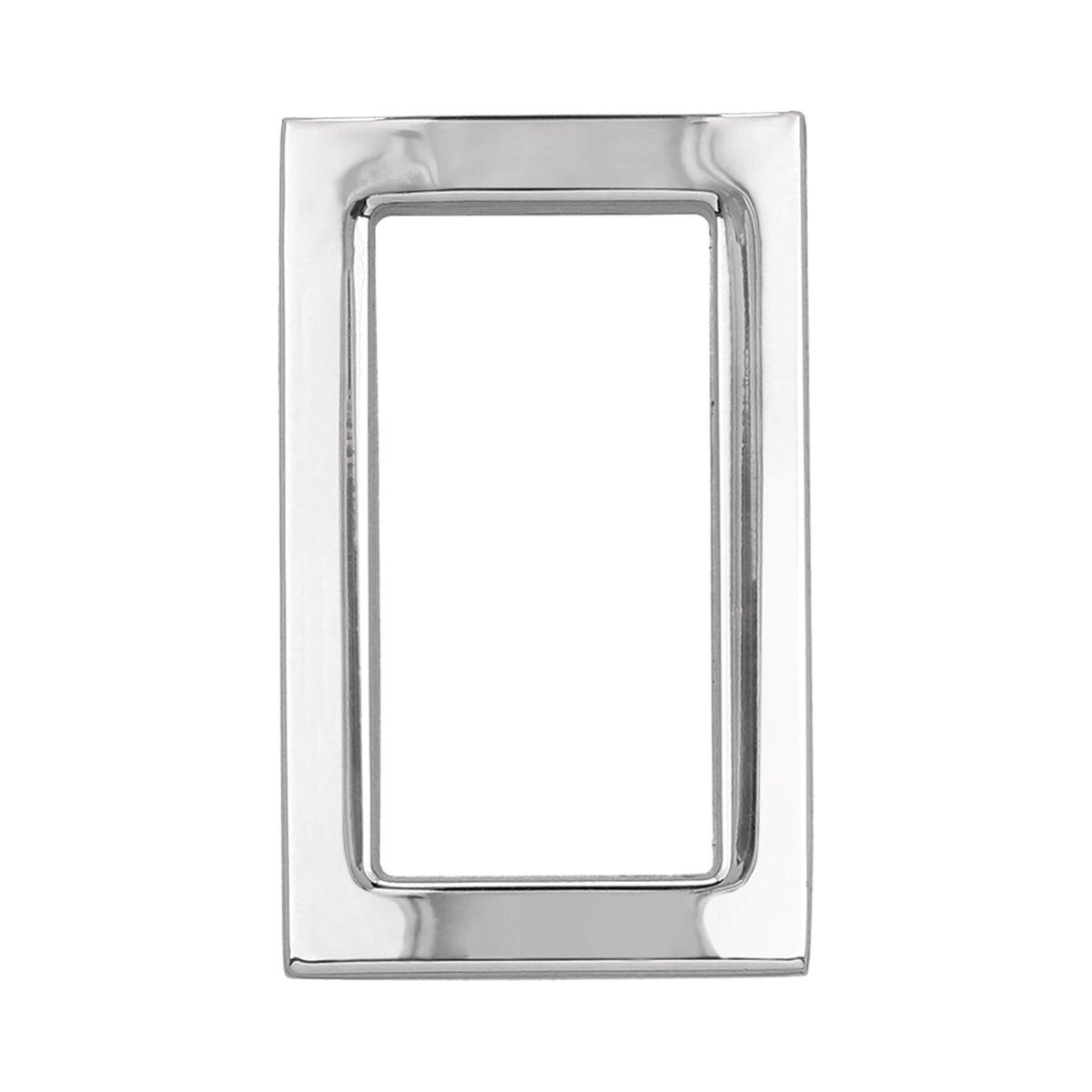 Ohio Travel Bag 3/4" Shiny Nickel, Rectangular Concave Ring, Zinc Alloy, #P-2556-NIC P-2556-NIC