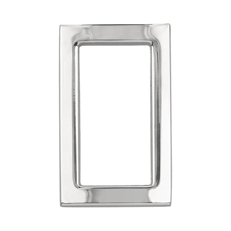 Ohio Travel Bag 3/4" Shiny Nickel, Rectangular Concave Ring, Zinc Alloy, #P-2556-NIC P-2556-NIC