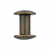 Ohio Travel Bag 3/8" Antique Brass, Chicago Screw, Solid Brass, #L-156-3-8-ANTB L-156-3-8-ANTB