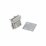 Ohio Travel Bag 30mm Shiny Nickel, Tuck Catch, Zinc Alloy, #L-363-NP L-363-NP