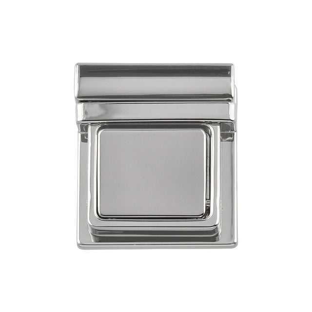 Ohio Travel Bag 30mm Shiny Nickel, Tuck Catch, Zinc Alloy, #L-363-NP L-363-NP