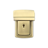 Ohio Travel Bag 35mm Brushed Brass, Tuck Catch with Lock, Zinc Alloy, #L-361-ANTB L-361-ANTB