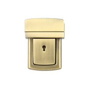 Ohio Travel Bag 35mm Brushed Brass, Tuck Catch with Lock, Zinc Alloy, #L-361-ANTB L-361-ANTB