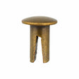 Ohio Travel Bag 4/16" Antique Brass, Split Rivet, Steel- 24 pk, #100-4-16-ANTB 100-4-16-ANTB