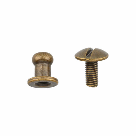 Ohio Travel Bag 4.7mm Antique Brass, Screw in Stud, Solid Brass, #P-2712-ANTB P-2712-ANTB