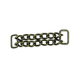 Ohio Travel Bag 4" Antique Brass, Double Chain, Steel, #C-1576-ANTB C-1576-ANTB