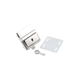 Ohio Travel Bag 45mm Shiny Nickel, Tuck Catch with Lock, Zinc Alloy, #L-362-NP L-362-NP