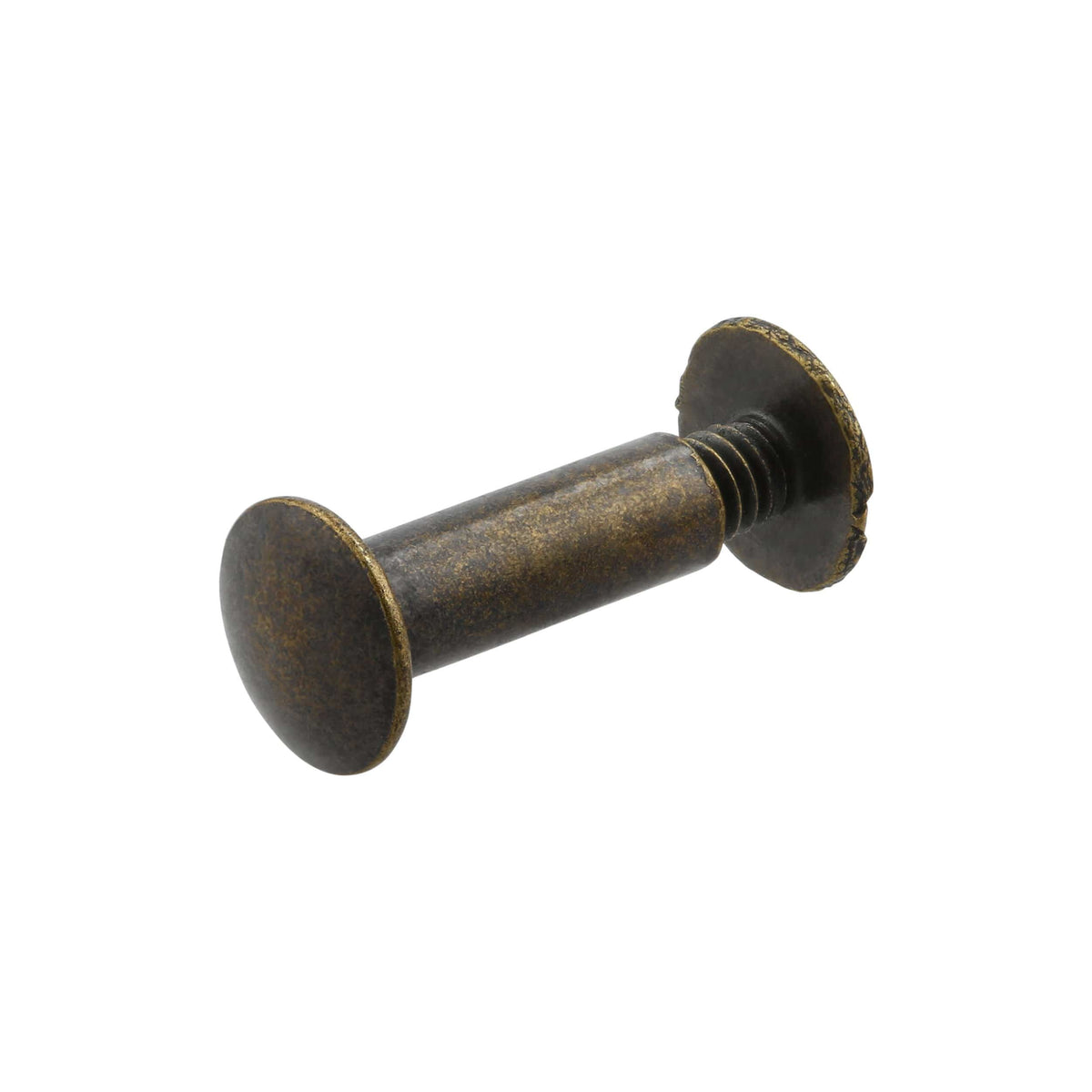 Ohio Travel Bag 5/8" Antique Brass, Chicago Screw, Solid Brass, #L-156-5-8-ANTB L-156-5-8-ANTB