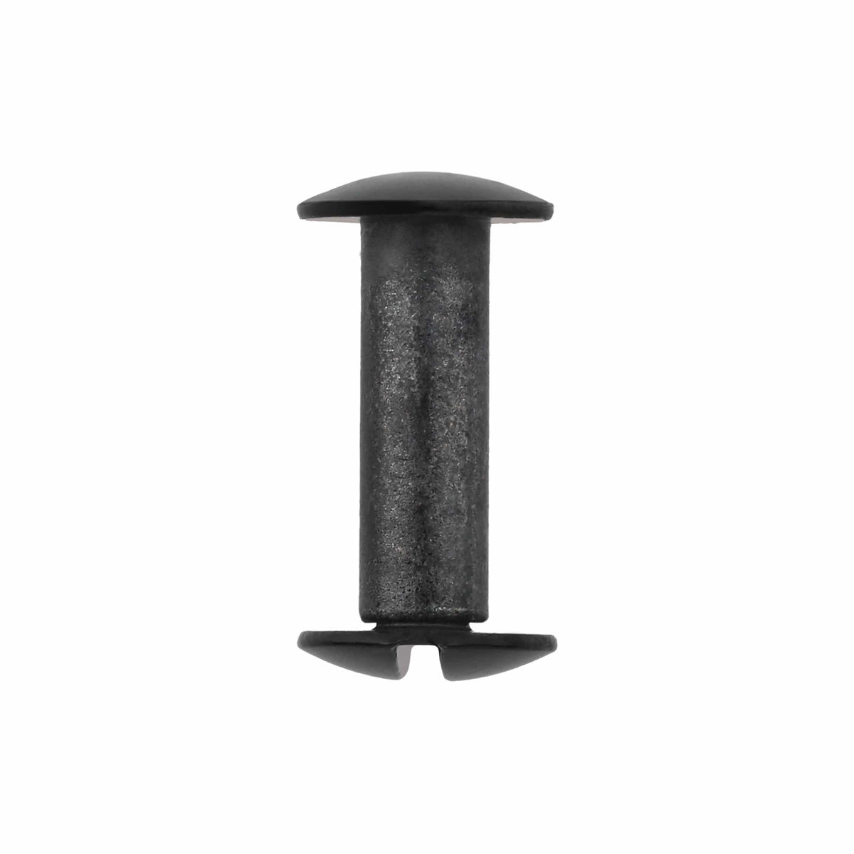 Ohio Travel Bag 5/8" Black, Chicago Screw, Solid Brass, #L-156-5-8-BLK L-156-5-8-BLK