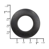 Ohio Travel Bag 5/8" Rustic Black, Screw Together Eyelet, Solid Brass, #P-1388-MBLK P-1388-MBLK