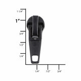 Ohio Travel Bag #5 Black, Dunlap Autolock Slider, Zinc Alloy, #DC5-3-BLK DC5-3-BLK