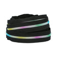 Ohio Travel Bag #5 Nylon Coil,  Black Zipper Tape with Rainbow Teeth, #5C-BLK-IR 5C-BLK-IR