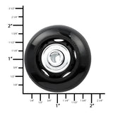 Ohio Travel Bag 50mm Black, Ball Bearing Inline Skate Wheel, Plastic, #L-3726 L-3726