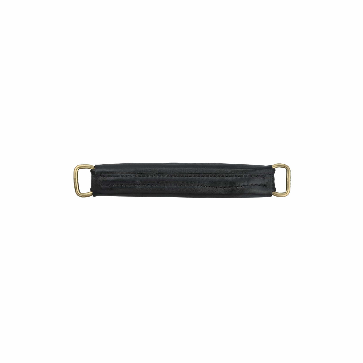 Ohio Travel Bag 6" Black, Handle with Brass Hardware, Leather, #L-1802-BLK L-1802-BLK