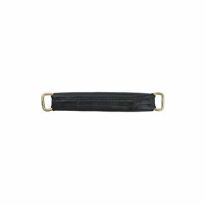 Ohio Travel Bag 6" Black, Handle with Brass Hardware, Leather, #L-1802-BLK L-1802-BLK