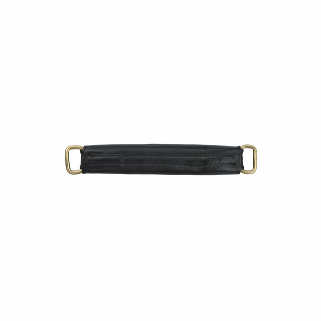 Ohio Travel Bag 6" Black, Handle with Brass Hardware, Leather, #L-1802-BLK L-1802-BLK