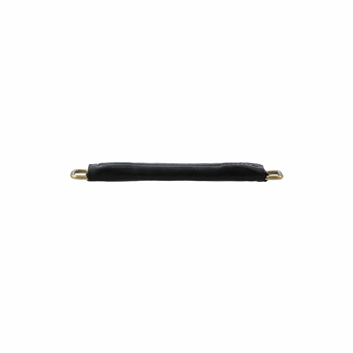 Ohio Travel Bag 6" Black, Handle with Brass Hardware, Leather, #L-1802-BLK L-1802-BLK