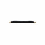 Ohio Travel Bag 6" Black, Handle with Brass Hardware, Leather, #L-1802-BLK L-1802-BLK