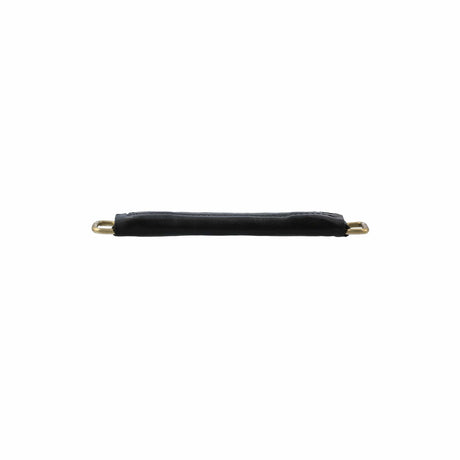 Ohio Travel Bag 6" Black, Handle with Brass Hardware, Leather, #L-1802-BLK L-1802-BLK