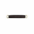 Ohio Travel Bag 6" Brown, Handle with Brass Hardware, Leather, #L-1802-BRO L-1802-BRO