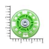 Ohio Travel Bag 68mm Green, In-line skate wheel with LED Lights, PolyUrethane, #L-3890-GRN L-3890-GRN