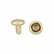 Ohio Travel Bag 6mm Brass Plate, Double Cap Jiffy Rivet, Steel, #A-337-BP A-337-BP