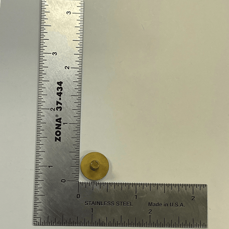 Ohio Travel Bag 7/16" Antique Brass, Hartmann Screw, Steel, #L-1979 L-1979