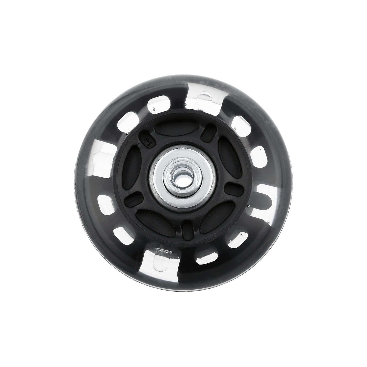 Ohio Travel Bag 76mm Black, In-line skate wheel with LED Lights, PolyUrethane, #L-3891-BLK L-3891-BLK
