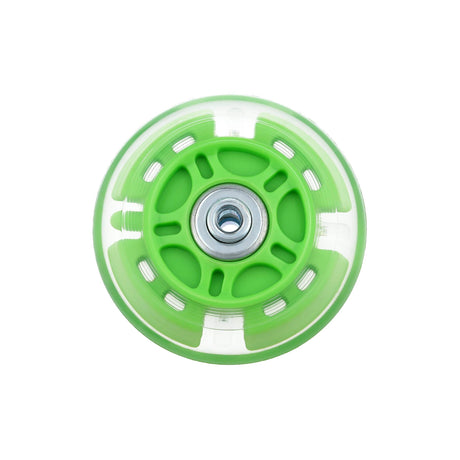 Ohio Travel Bag 76mm Green, In-line skate wheel with LED Lights, PolyUrethane, #L-3891-GRN L-3891-GRN