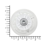 Ohio Travel Bag 80mm White, In-line skate wheel with LED Lights, PolyUrethane, #L-3892-WHT L-3892-WHT