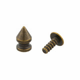 Ohio Travel Bag 8mm Antique Brass, Spike, Zinc Alloy, #C-1167-ANTB C-1167-ANTB