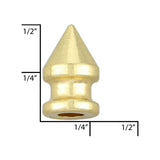 Ohio Travel Bag 8mm Brass, Spike, Zinc Alloy, #C-1167-BP C-1167-BP