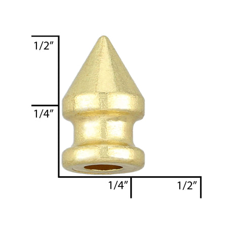 Ohio Travel Bag 8mm Brass, Spike, Zinc Alloy, #C-1167-BP C-1167-BP