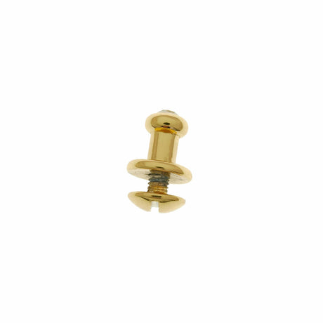 Ohio Travel Bag 9.5mm Shiny Gold, Stud w/ Rhinestone, Zinc Alloy, #P-2577-GOLD P-2577-GOLD