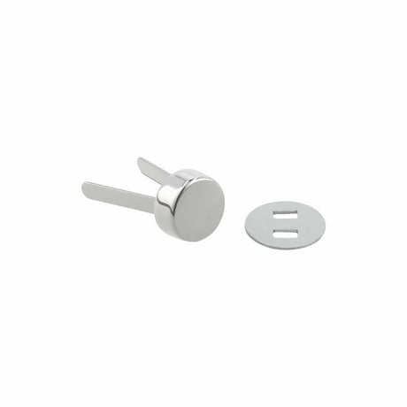 Ohio Travel Bag Adornments 12mm Shiny Nickel, Stud, Zinc Alloy - 5pk, #P-2779-NIC P-2779-NIC
