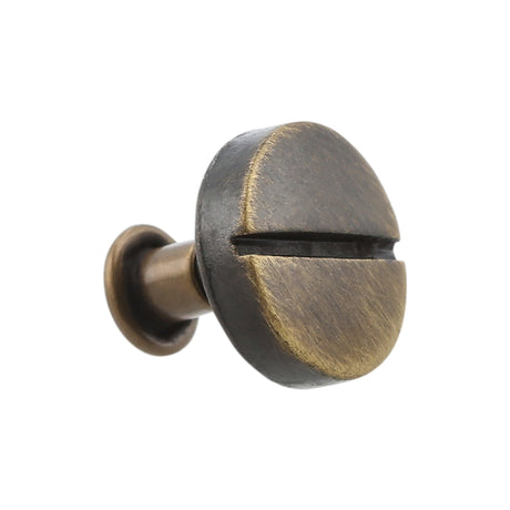 Ohio Travel Bag Adornments 6.3mm Antique Brass, Stud With Cap, Steel, #P-2851-ANTB P-2851-ANTB