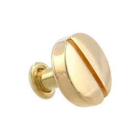 Ohio Travel Bag Adornments 6.3mm Shiny Gold, Stud With Cap, Steel, #P-2851-GOLD P-2851-GOLD